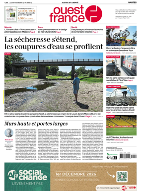Cover of Ouest France (Nantes)
