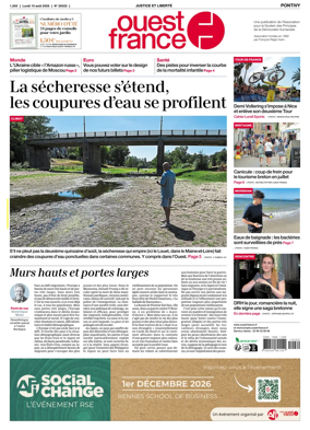 Cover of Ouest France (Pontivy)