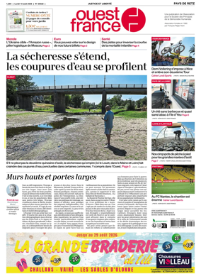 Cover of Ouest France (Pornic / Pays de Retz)