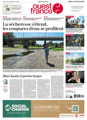 Cover of Ouest France (Redon / Pays de Vilaine)