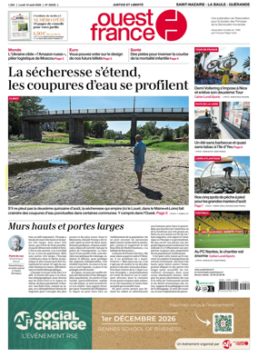 Cover of Ouest France (Saint-Nazaire La Baule Guerande)