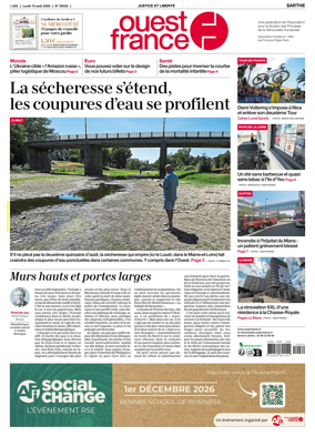 Cover of Ouest France (Sarthe)