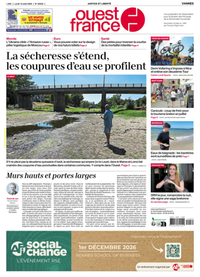 Cover of Ouest France (Vannes)