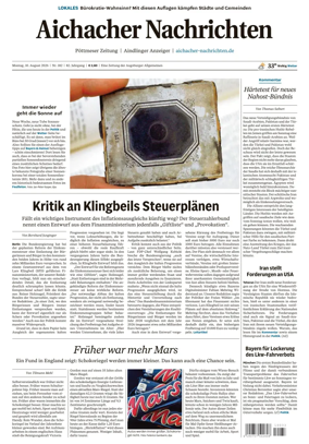 Cover of Aichacher Nachrichten