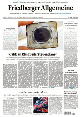Cover of Friedberger Allgemeine