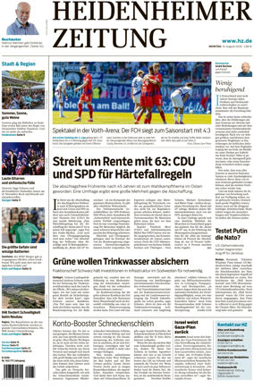 Cover of Heidenheimer Zeitung
