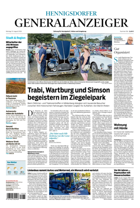 Cover of Hennigsdorfer Generalanzeiger