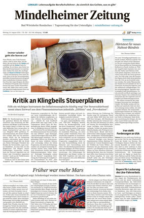 Cover of Mindelheimer Zeitung