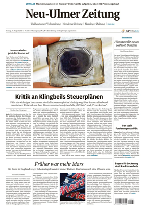 Cover of Neu-Ulmer Zeitung
