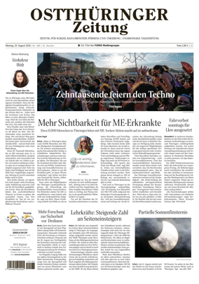 Cover of Ostthuringer Zeitung (Posneck)