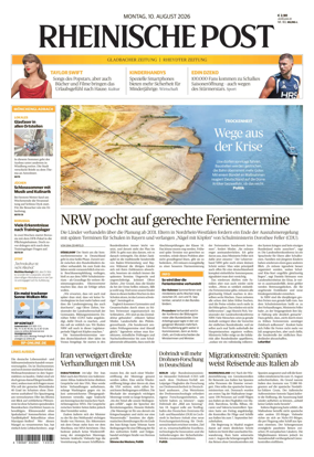 Cover of Rheinische Post - Monchengladbach and Korschenbroich