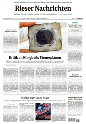 Cover of Rieser Nachrichten