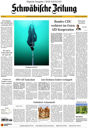 Cover of Schwabische Zeitung (Bad Saulgau)