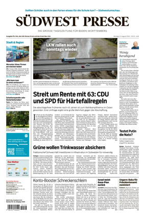 Cover of Sudwest Presse