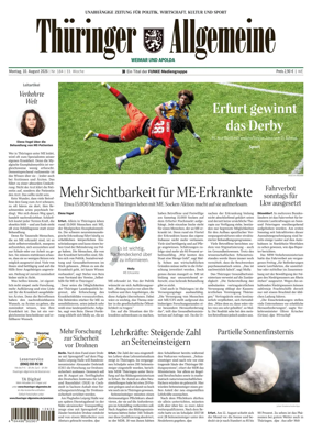 Cover of Thuringer Allgemeine (Apolda)