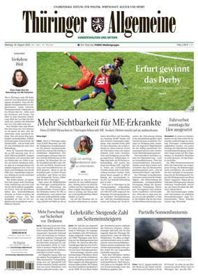 Cover of Thuringer Allgemeine (Sonderhausen und Artern)