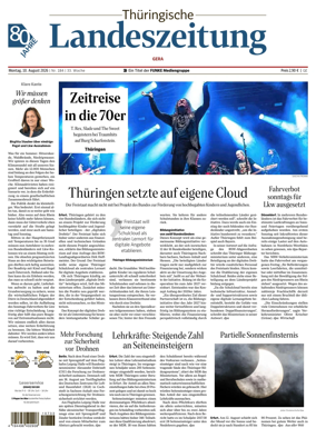 Cover of Thuringische Landeszeitung (Gera)