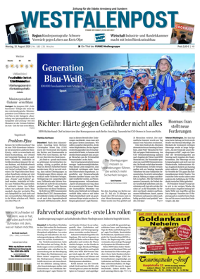Cover of Westfalenpost (Arnsberg)