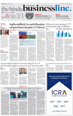 Cover of BusinessLine (Chennai)
