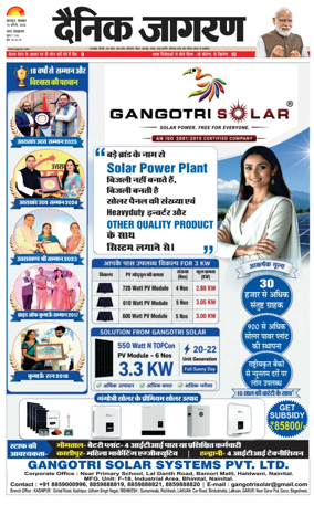 Cover of Dainik Jagran - Dehradun