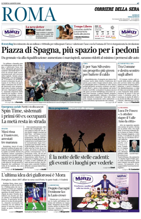 Cover of Corriere della Sera (Roma)