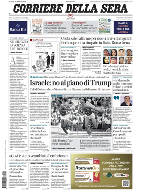 Cover of Corriere della Sera