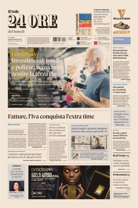 Cover of Il Sole 24 Ore