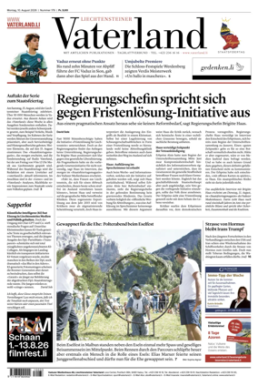 Cover of Liechtensteiner Vaterland