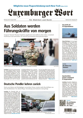 Cover of Luxemburger Wort
