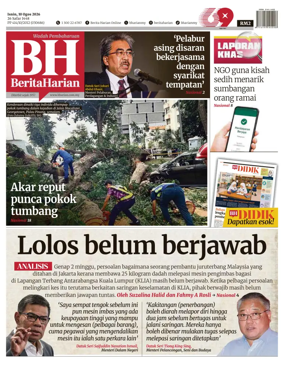 Cover of Berita Harian