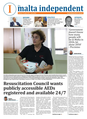 Cover of Malta Independent