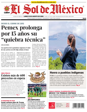 Cover of El Sol de Mexico