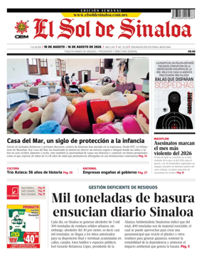 Cover of El Sol de Sinaloa