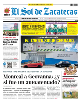 Cover of El Sol de Zacatecas