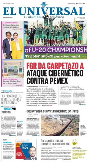 Cover of El Universal