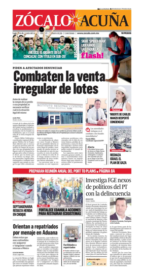 Cover of Zocalo Acuna