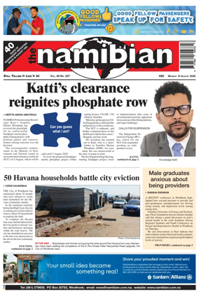 Cover of The Namibian