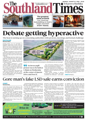 Cover of The Southland Times