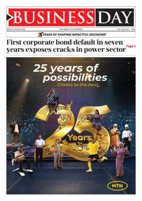 Cover of Business Day (Nigeria)