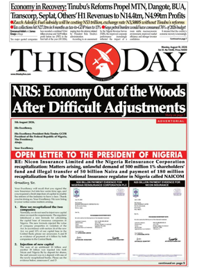 Cover of THISDAY