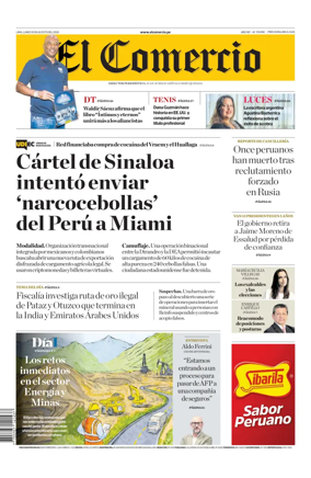 Cover of Diario El Comercio