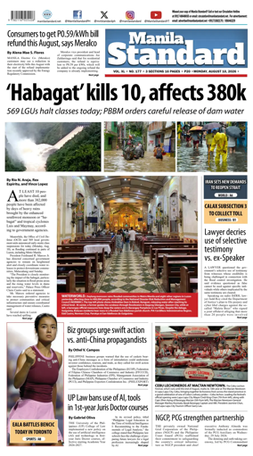 Cover of Manila Standard