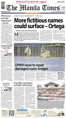 Cover of The Manila Times