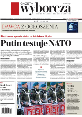 Cover of Gazeta Wyborcza