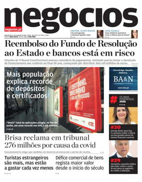 Cover of Jornal de Negocios