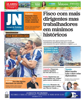 Cover of Jornal de Noticias