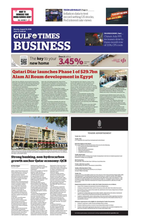 Cover of Gulf Times Business