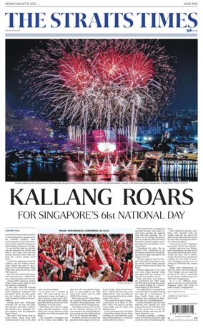 Cover of The Straits Times