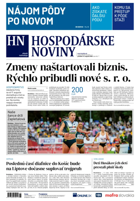 Cover of Hospodarske noviny