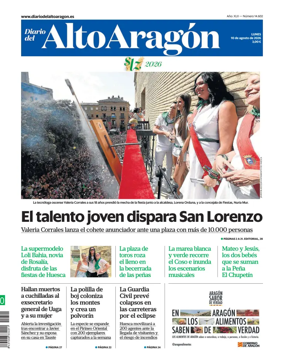 Cover of Diario del Alto Aragon